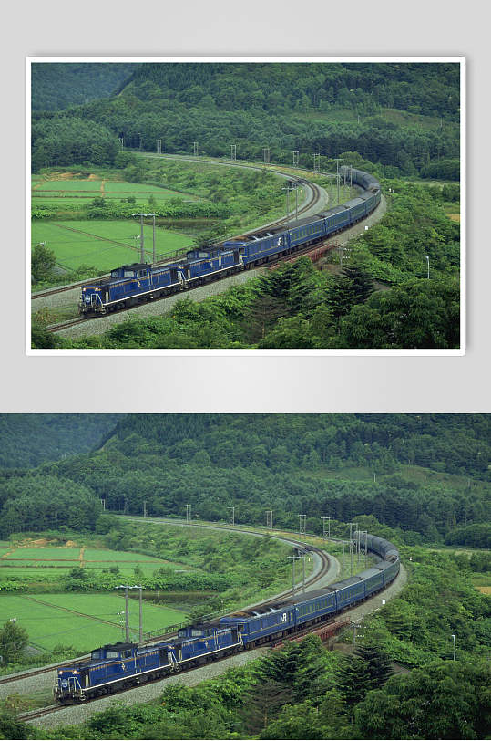 火车自然风光摄影图