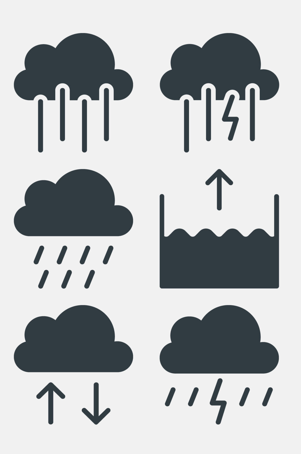 雨天天气图片标志