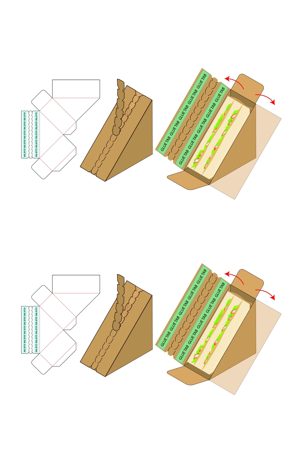 彩盒刀模图制作步骤图片