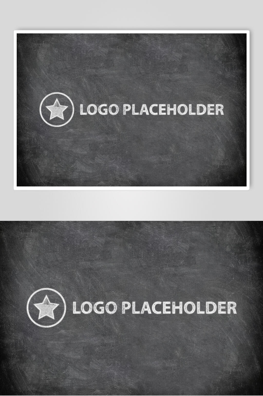 银色立体凹凸LOGO样机素材