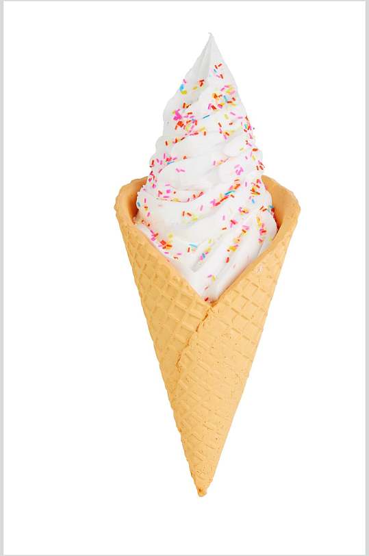 美味黄色的冰淇淋图片