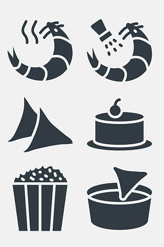 蛋糕鱼食物餐饮图标免抠素材