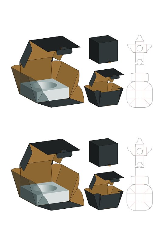 简约产品包装盒展开图产品包装盒展开图创意产品包装盒展开图立即下载