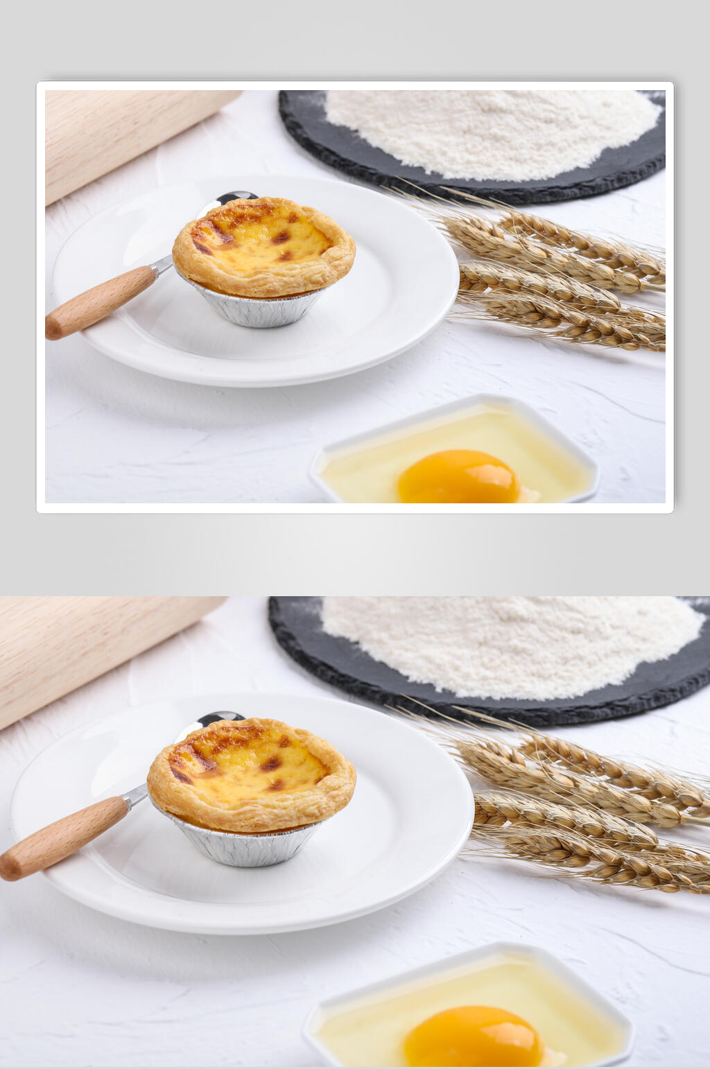 鲜香蛋挞美食摄影图素材
