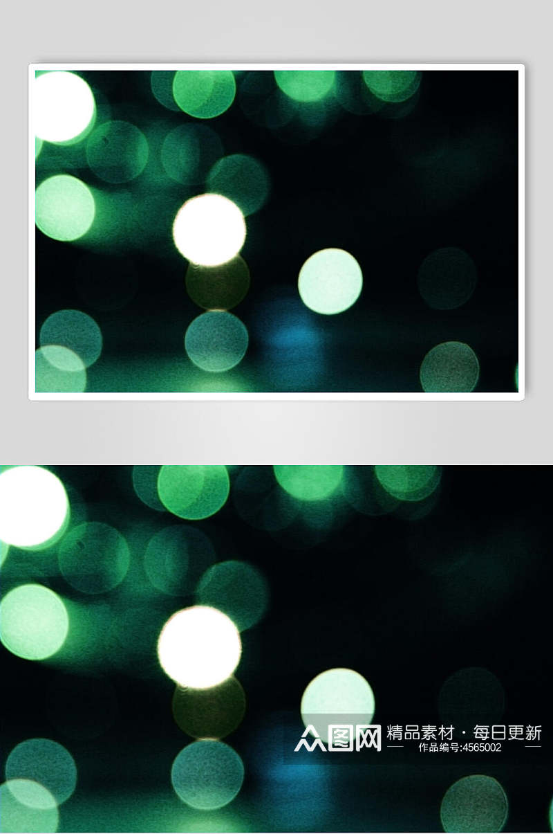 绿色光斑光圈图片素材