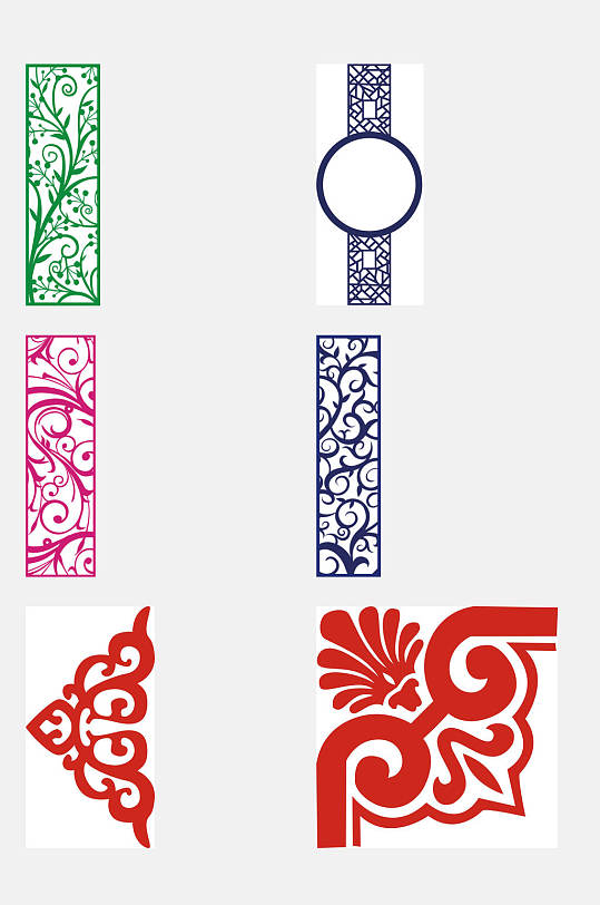 窗花素材立即下载古典祥云花纹素材古典欧式花纹图案镂空装饰花纹设计