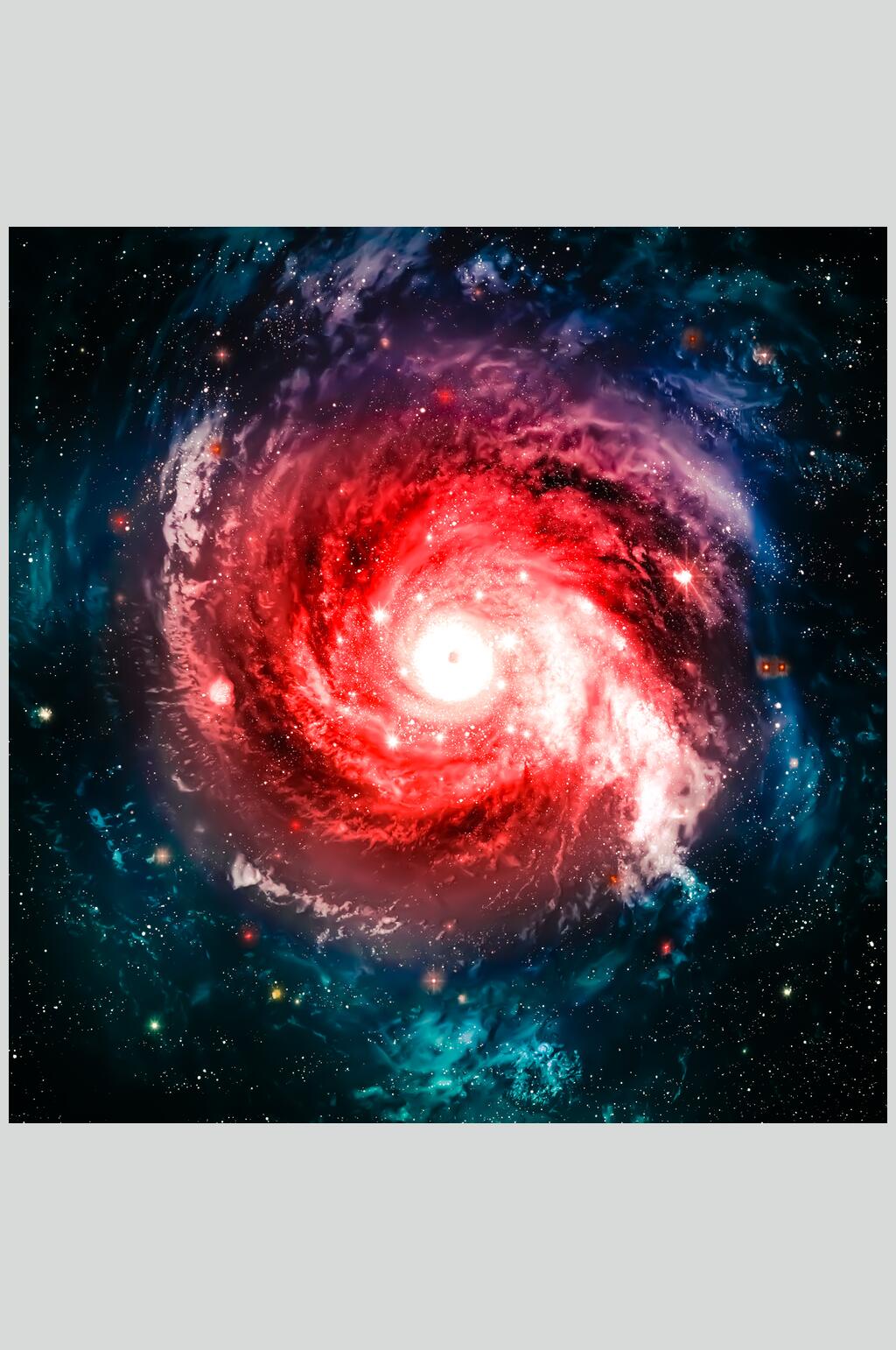 红色创意宇宙太空图片素材