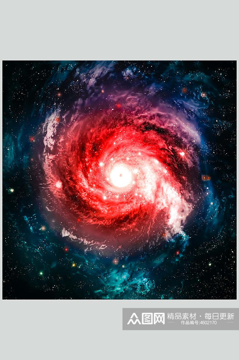 红色创意宇宙太空图片素材