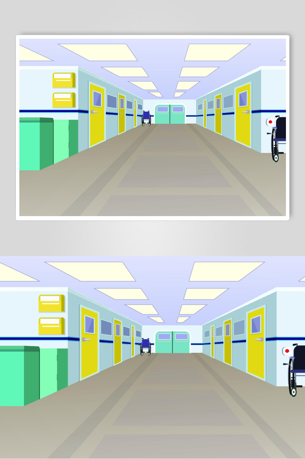 医院走廊卡通图片图片