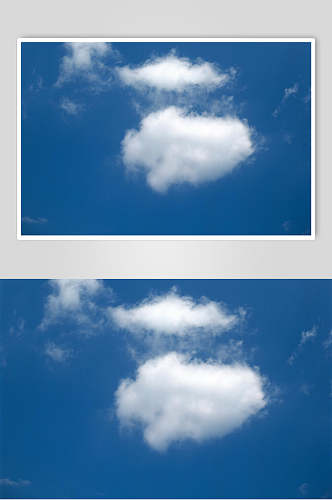 晴朗天气蓝天白云图片