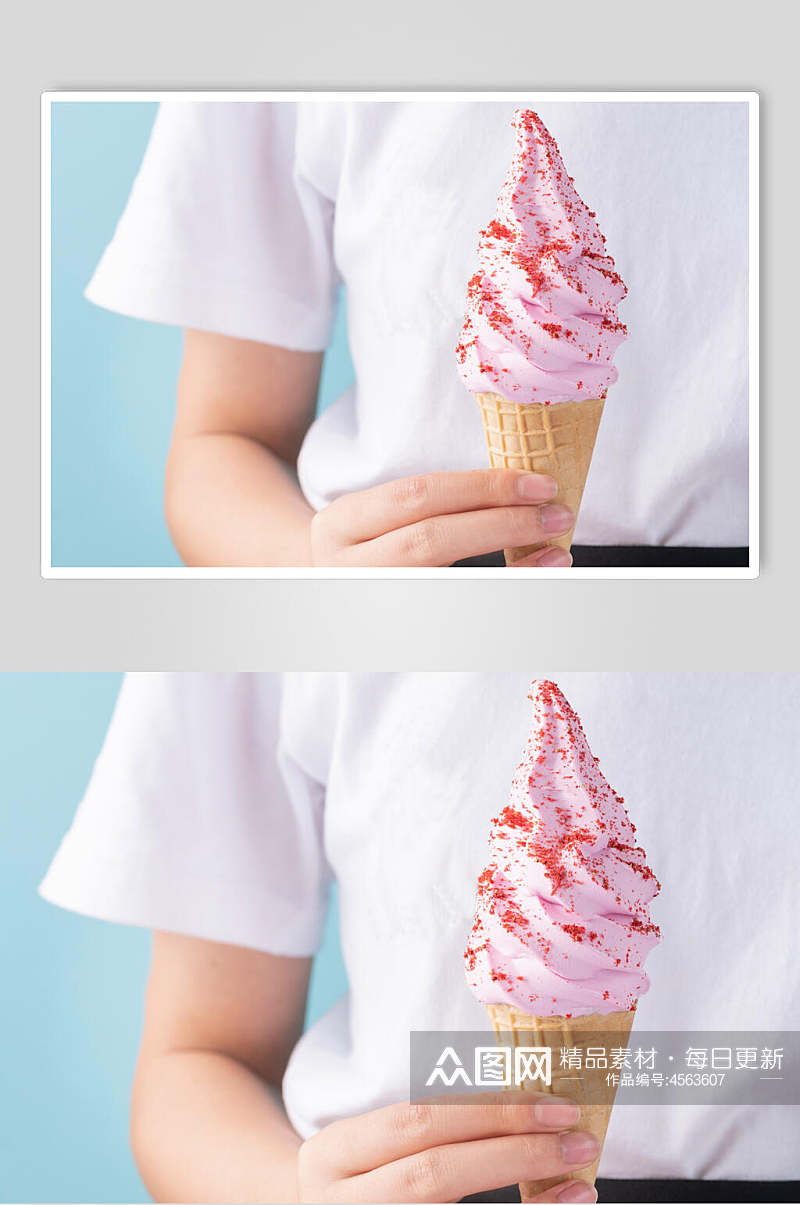 红色冰淇淋图片素材