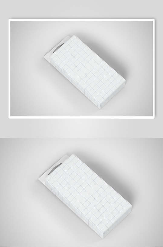 白色空白盒子样机