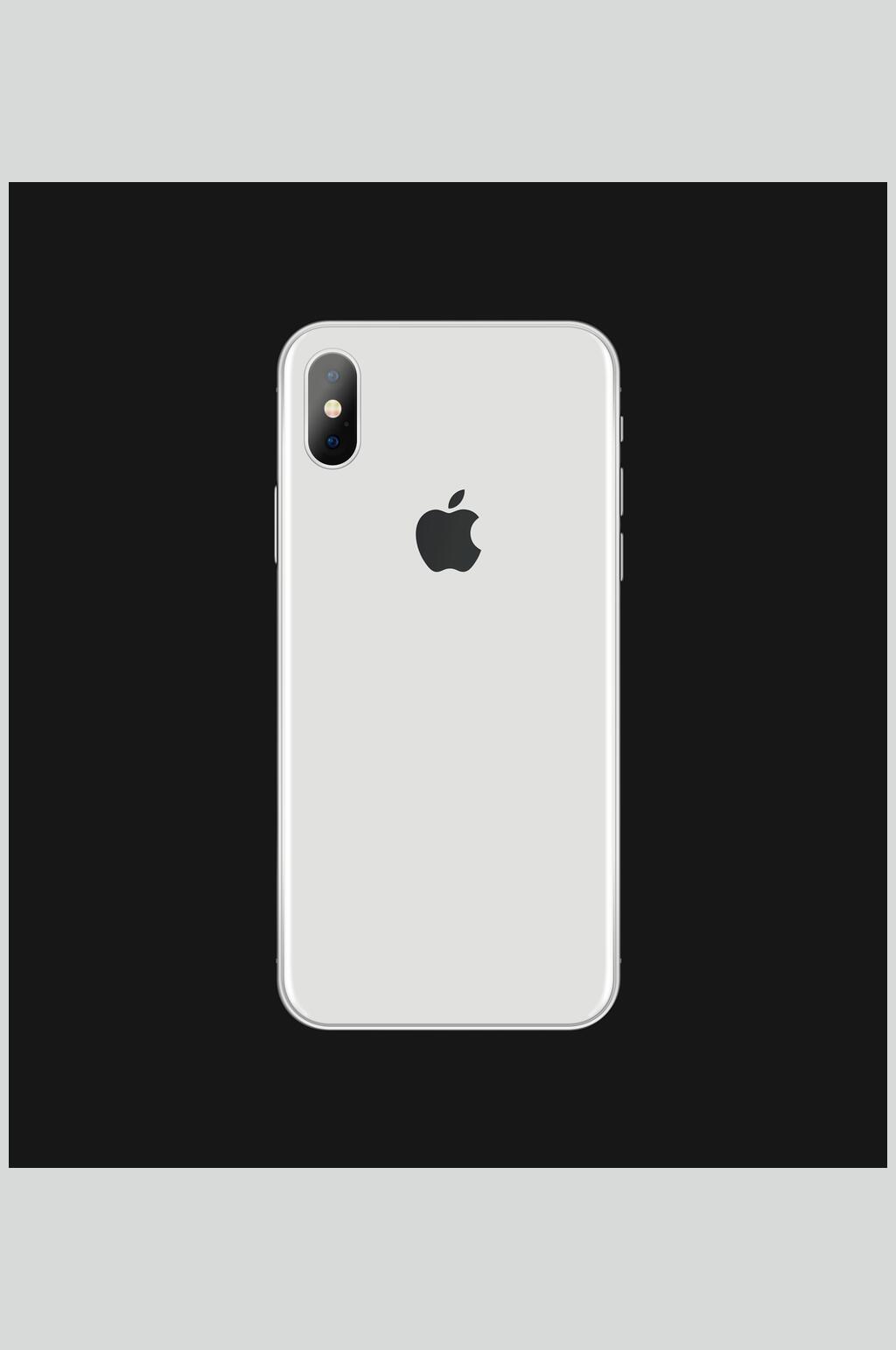 白色iPhone手机样机素材
