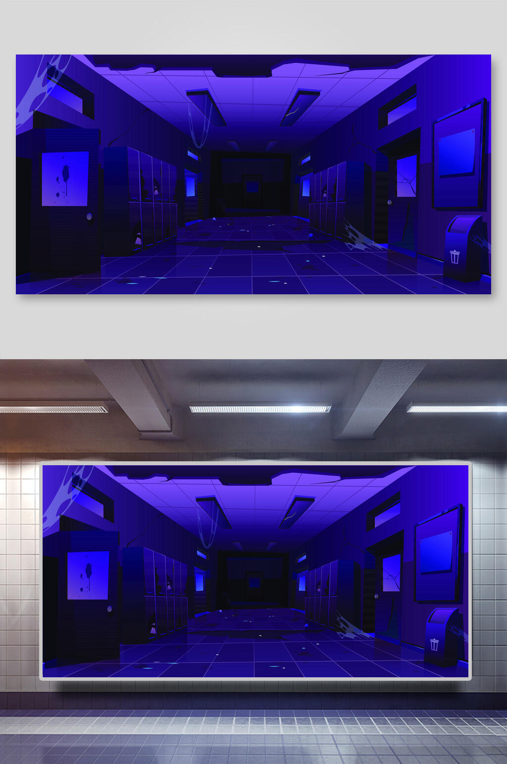 几何矢量万圣节插画背景素材