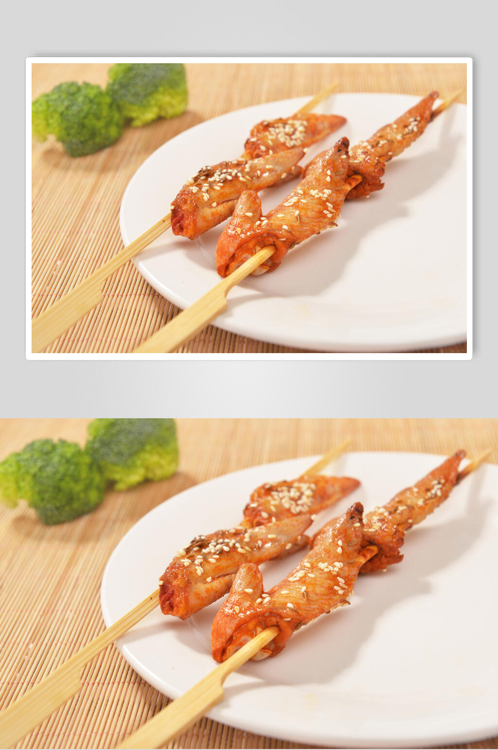 特色鸡翅尖烧烤炸串摄影食品高清图素材
