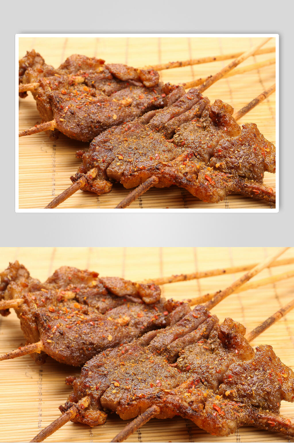 美味孜然秘制羊排素材