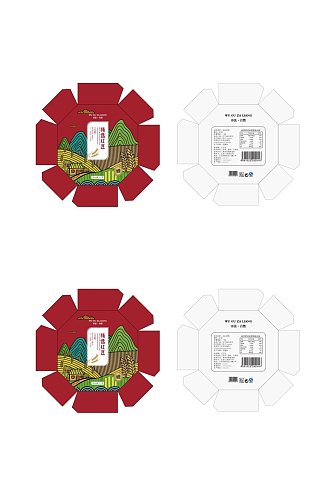 经典矢量五谷包装设计