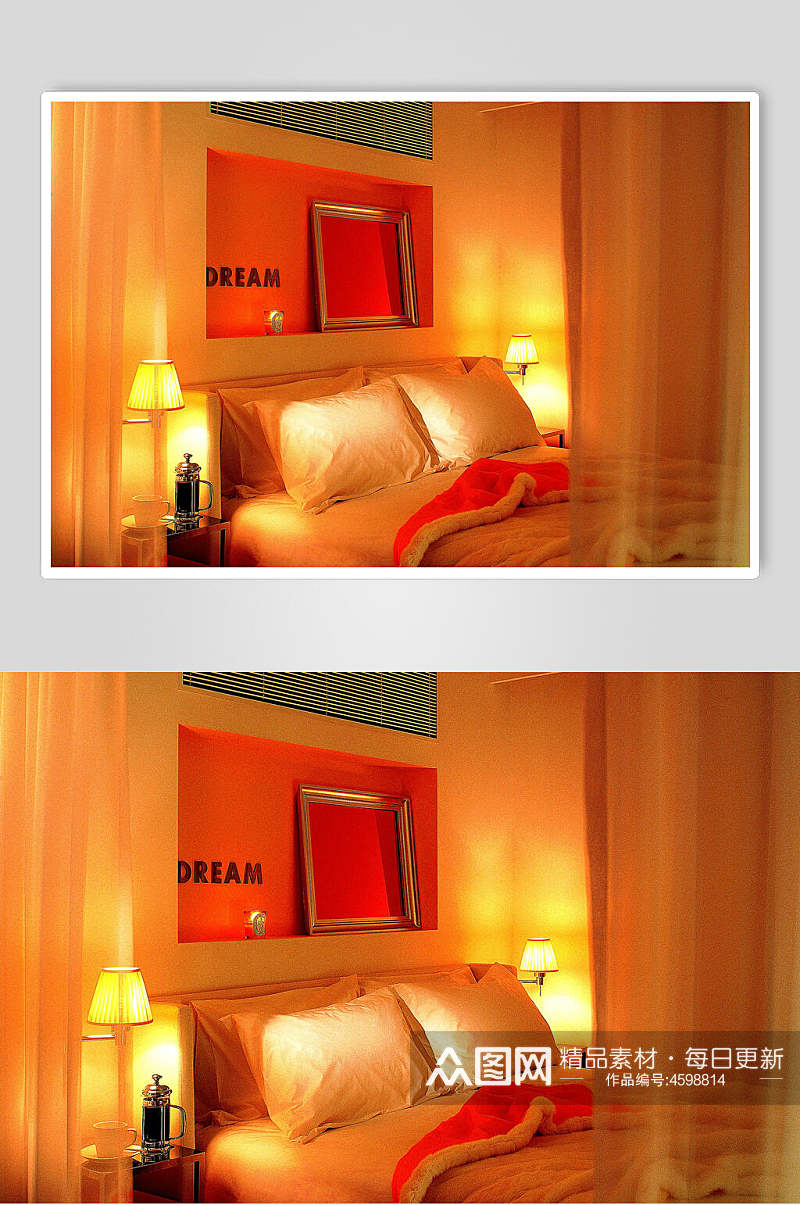 卧室创意室内建筑设计图片素材