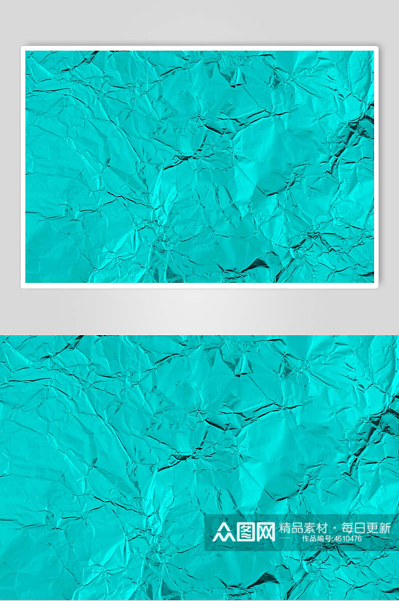 亮蓝青褶皱蓝绿色材质图片素材
