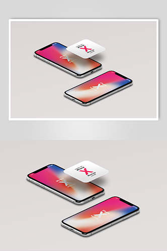 渐变iPhone手机样机