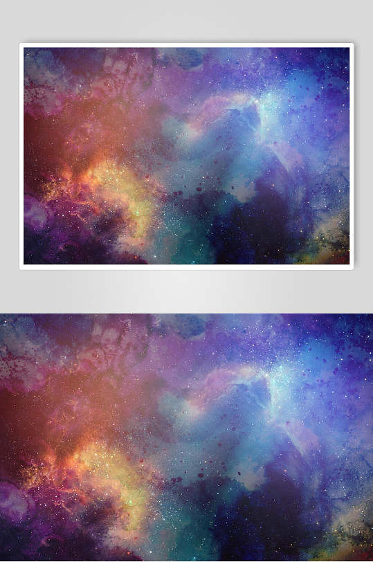 渐变梦幻宇宙太空图片