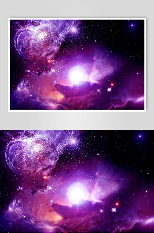 紫色梦幻宇宙太空图片