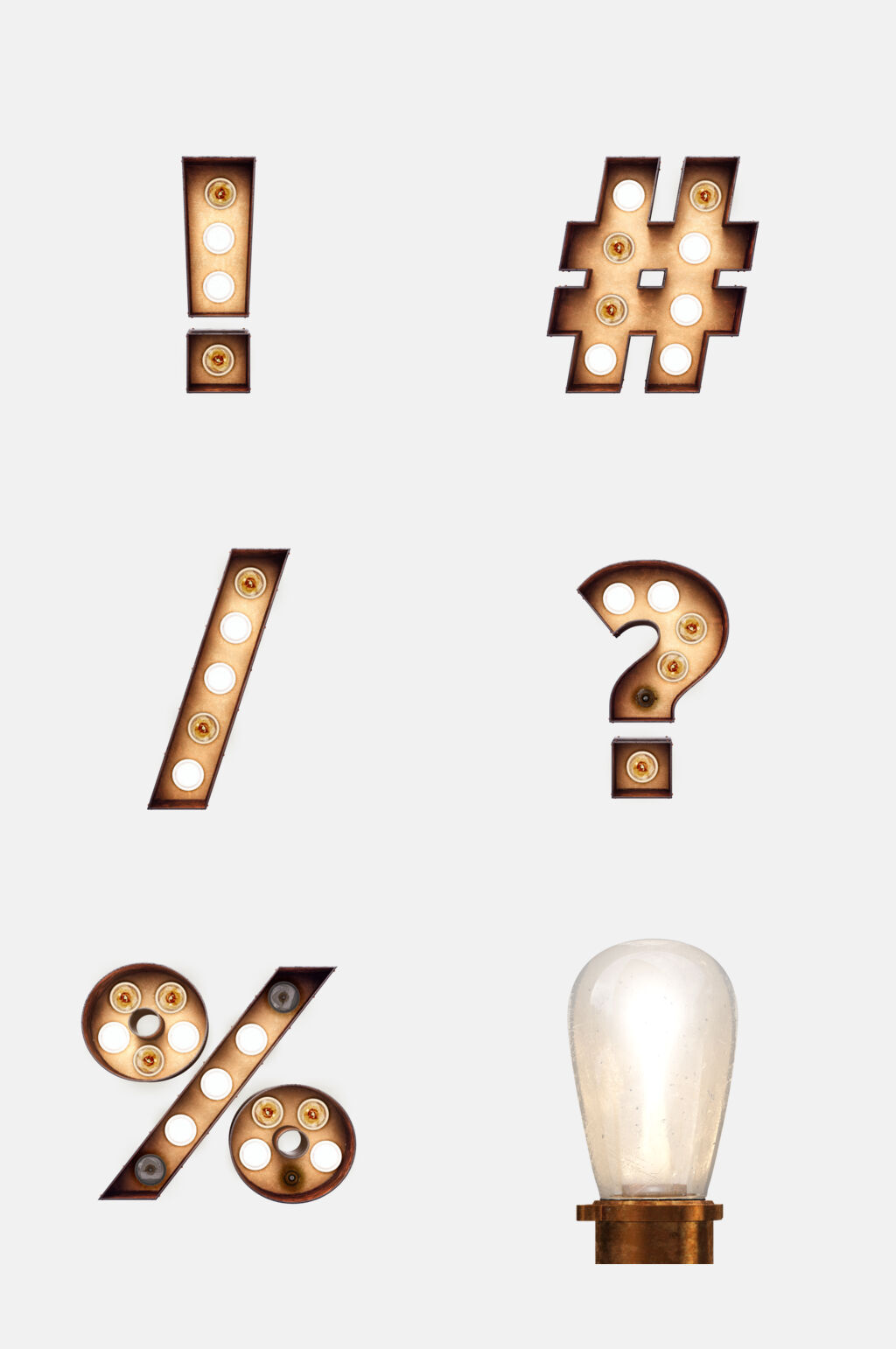渐变跑马灯数字字母免抠素材素材