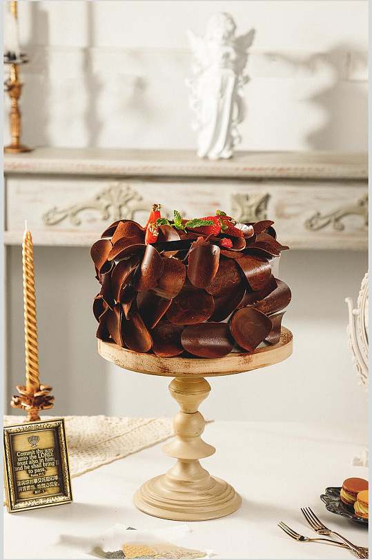 巧克力蛋糕食品高清图片