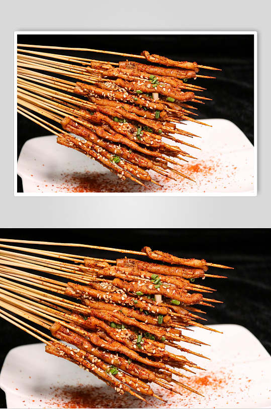 美味肉串羊肉串串串烧烤图片