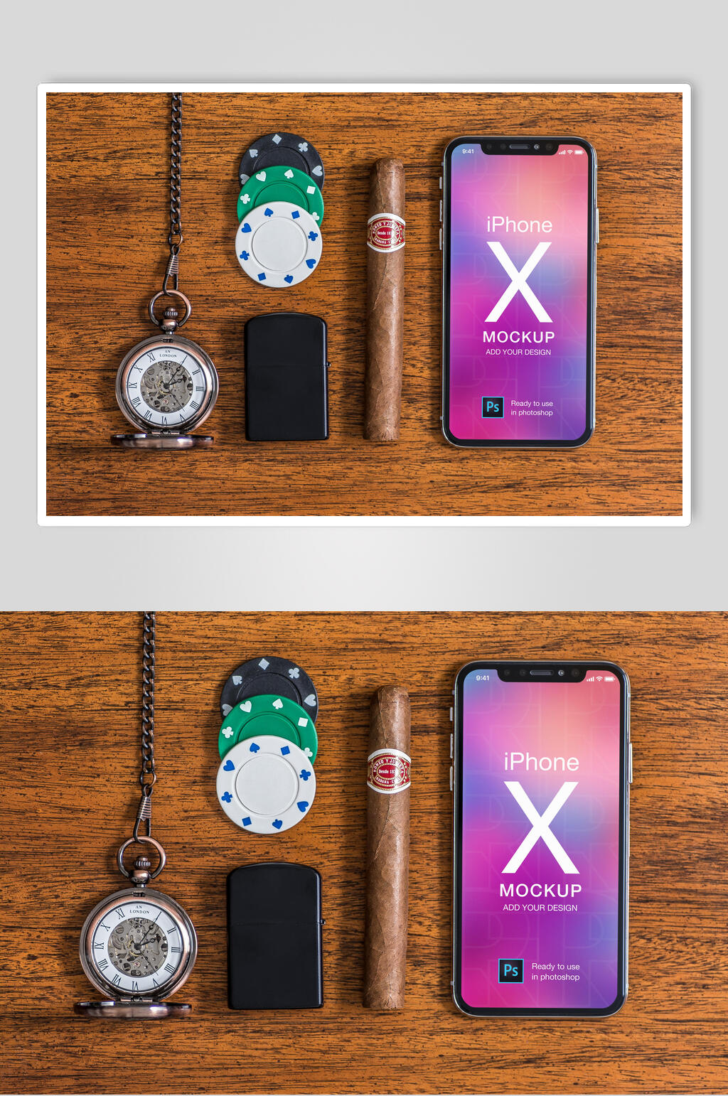 怀表iPhoneX手机样机素材
