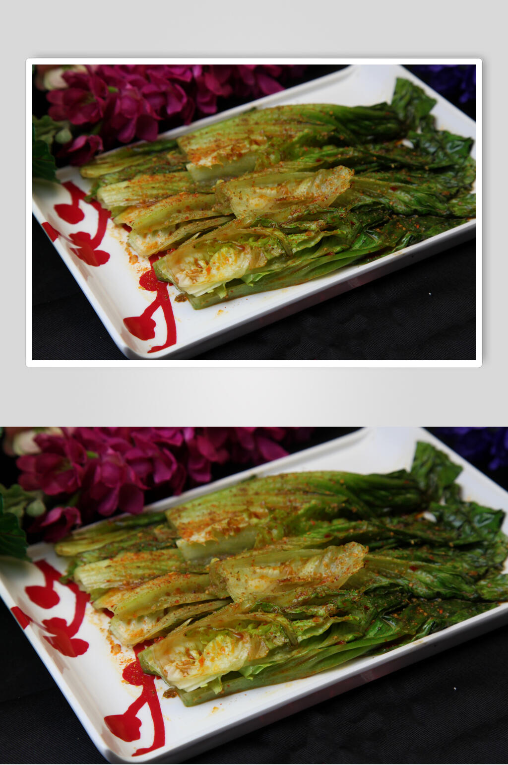 好吃麻辣烤生菜素材
