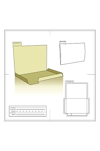 经典设计刀模包装展开图