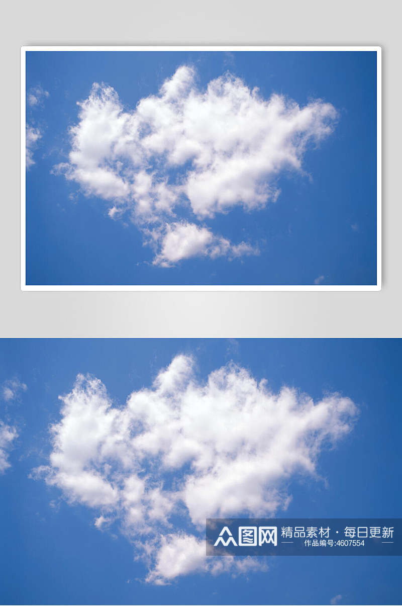 精致大气时尚蓝天白云图片素材