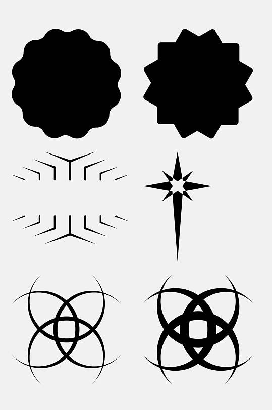 个性几何形状免抠素材