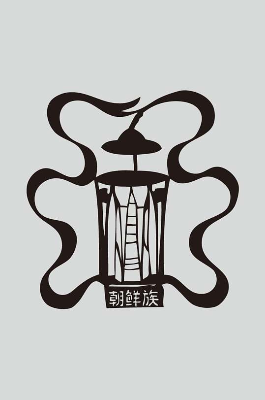 朝鲜族民族装饰图案矢量素材