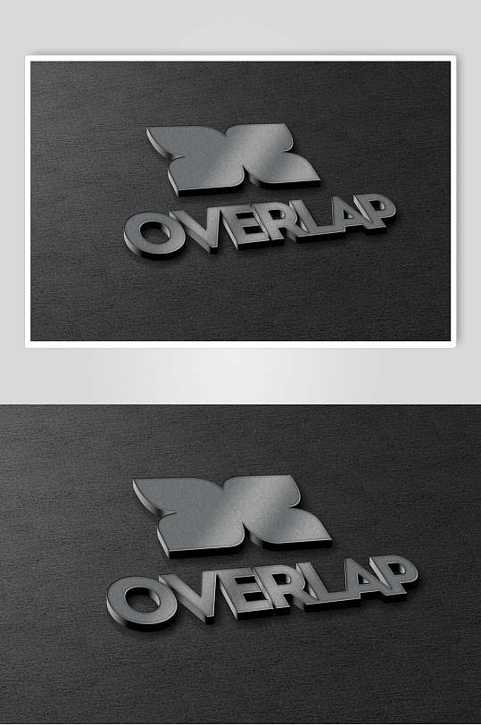 金属质感立体logo样机