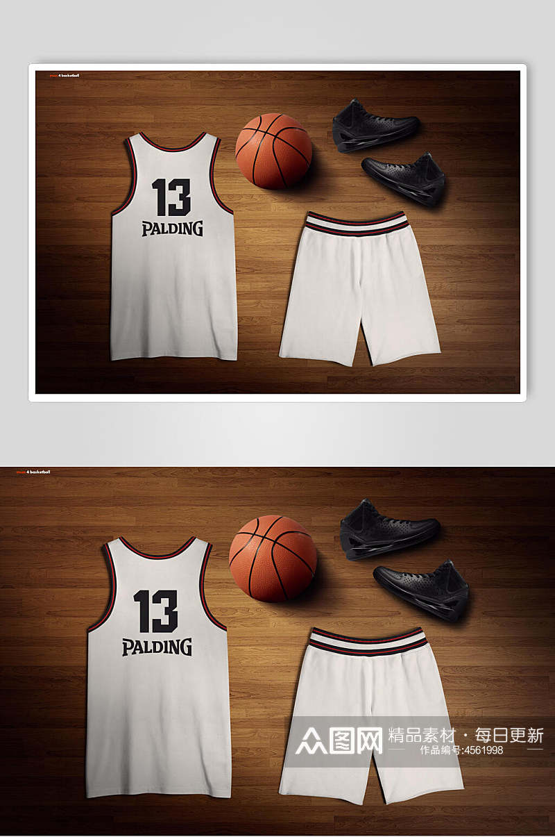 创意设计篮球服装样机素材