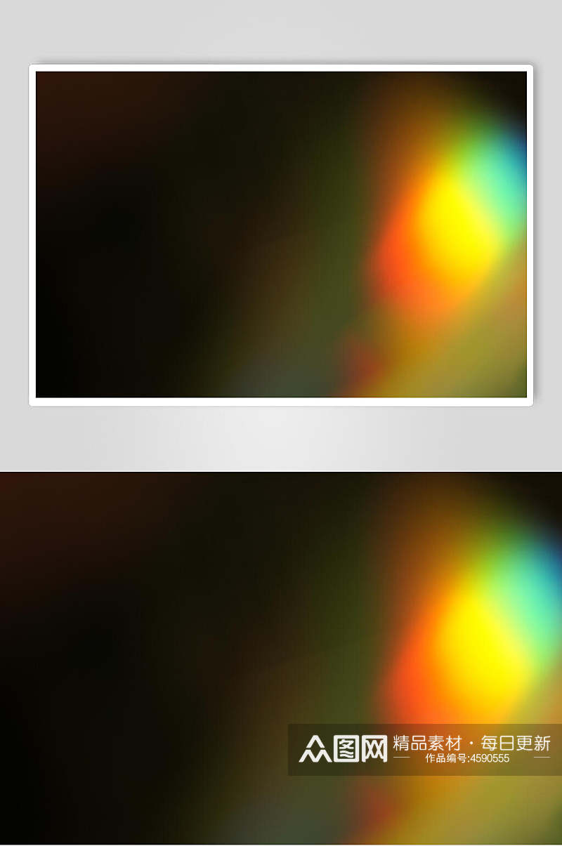 渐变彩虹棱镜光效图片素材