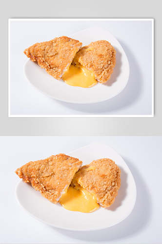 精品油炸鸡排美食摄影图