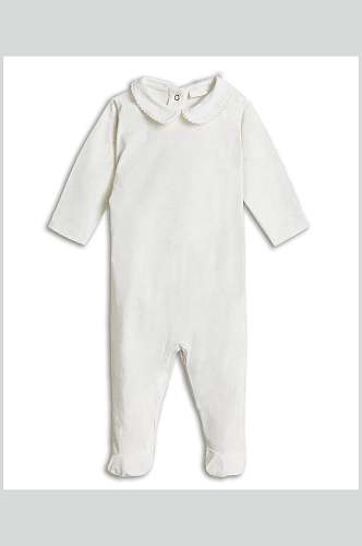 白色连体婴幼儿衣用品VI样机