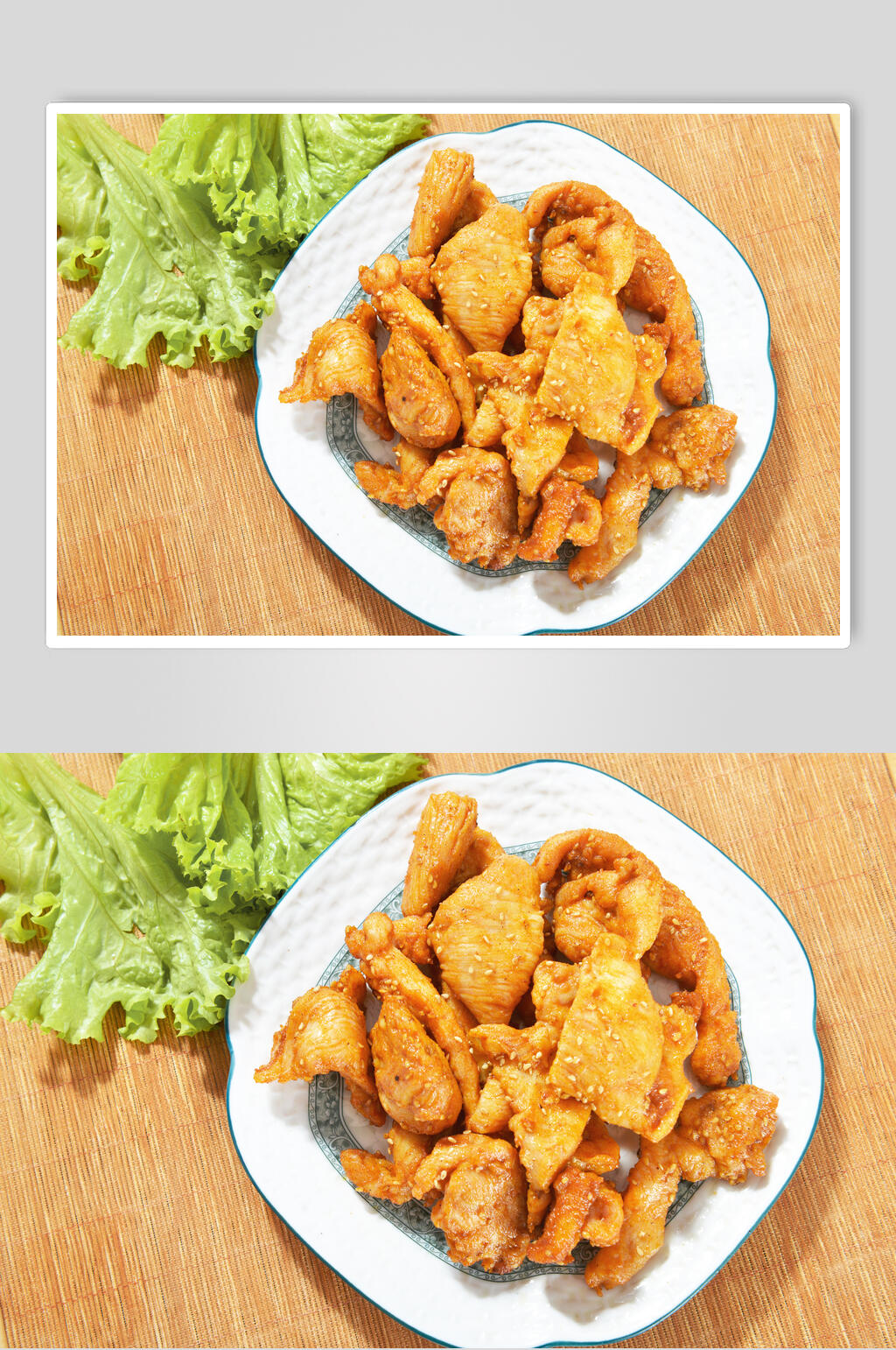 新鲜美味炸鸡小吃高清图片素材