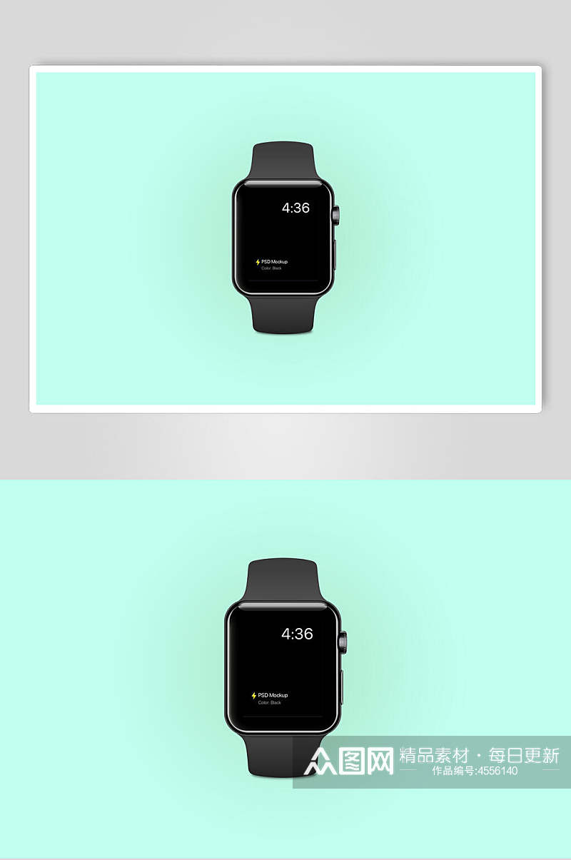 手表电子屏幕贴图样机素材