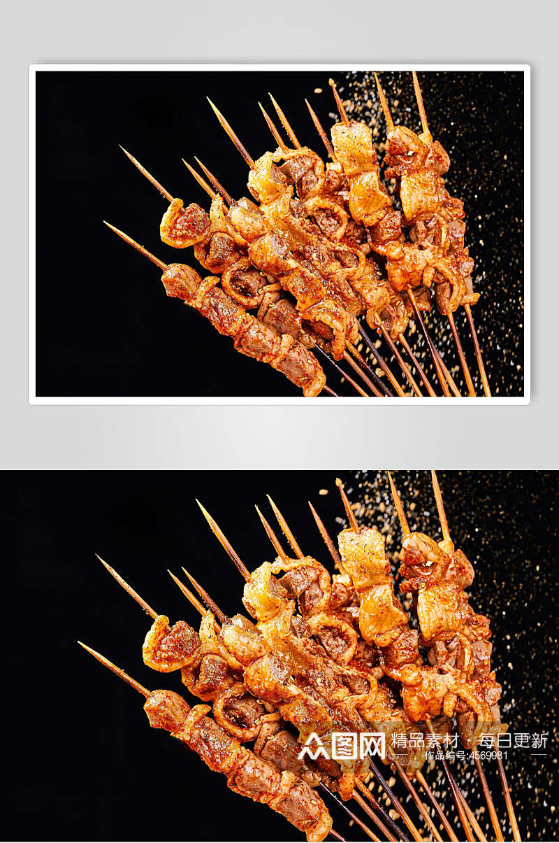 时尚鱿鱼烤串餐饮食品图片素材