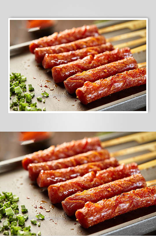 烧烤美味烤腊肠