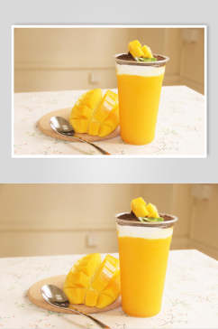 黄色昌邑奶茶图片