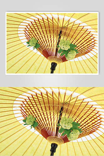 雨伞插花造型摄影图