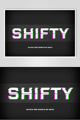 SHIFTY故障字体样机