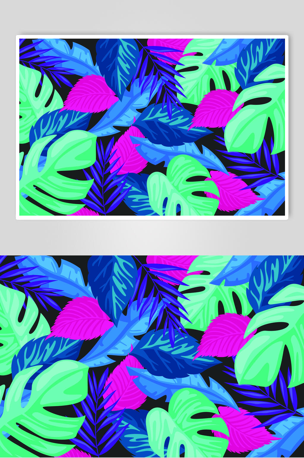 精美矢量夏日植物插画素材素材
