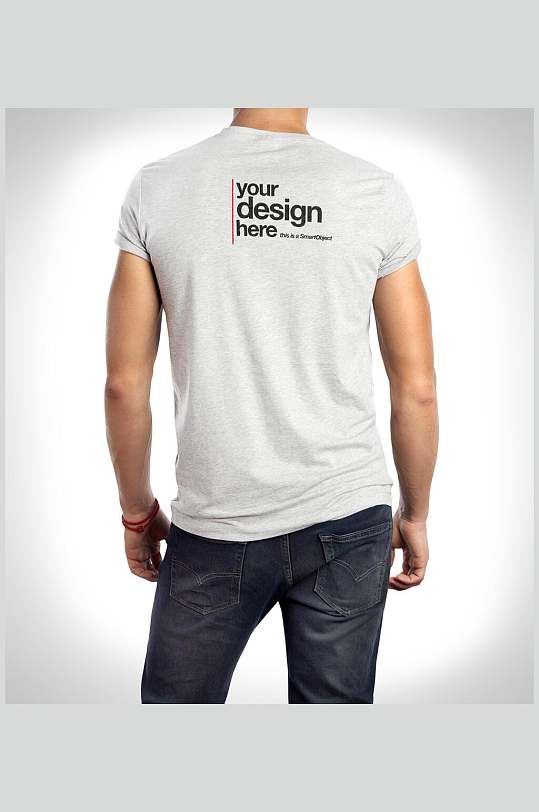 t恤背面样机图片-t恤背面样机设计素材-t恤背面样机模板下载-众图网