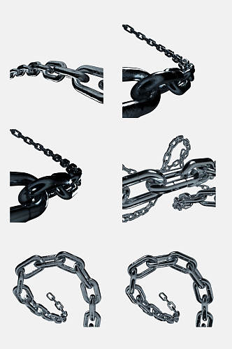创意铁链锁链免抠素材